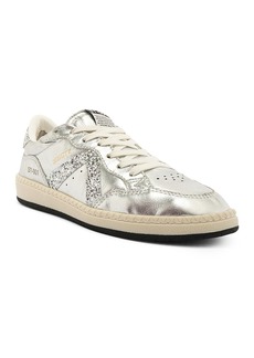 Schutz Women's St 001 Almond Toe Glitter Detail Sneakers