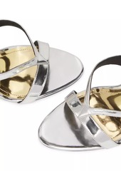 SCHUTZ Stephanie 101MM Metallic Stiletto Sandals