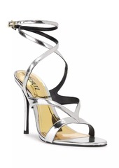 SCHUTZ Stephanie 101MM Metallic Stiletto Sandals