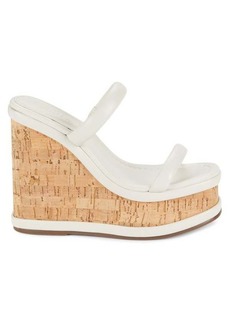 SCHUTZ Ully Leather Wedge Sandals