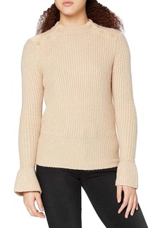 Scotch & Soda Cosy Pullover Knit Top In Natural