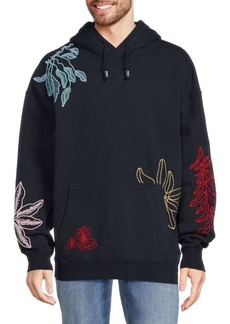 Scotch & Soda Floral Embroidered Hoodie