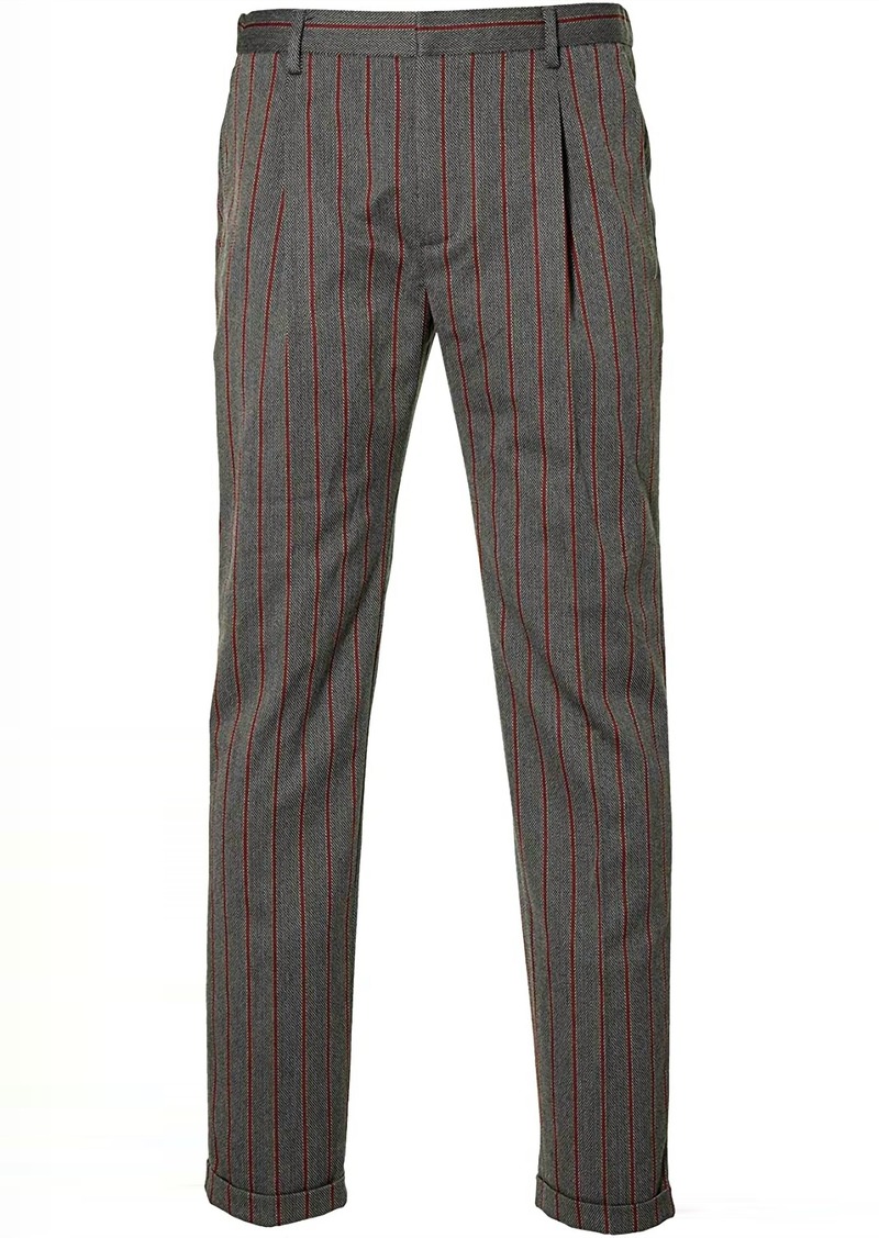 Scotch & Soda Men Blake-Chic Yarn-Dyed Chino Pants In Grey/red