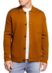 Scotch & Soda Men's Merino-Blend Sweater Jacket