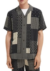 Scotch & Soda Hawaii Print Short Sleeve Button-Up Camp Shirt in 0603-Combo X at Nordstrom