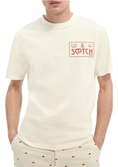Scotch & Soda Sophisticated Artwork Logo Graphic Tee in 470-Vintage White at Nordstrom