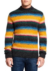 Scotch & Soda Men's Striped Jacquard Crewneck Sweater