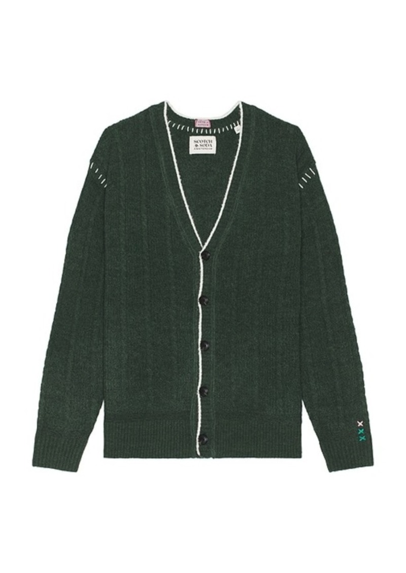 Scotch & Soda Alpaca Dropped Shoulder Cardigan