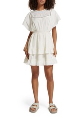 Scotch & Soda Broderie Anglaise Cotton Dress in Soft Ice at Nordstrom Rack