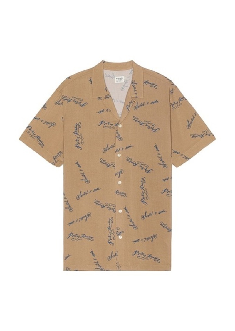 Scotch & Soda Camp Collar Shirt