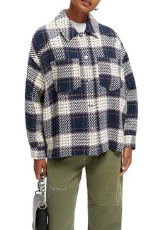 Scotch & Soda Check Relaxed Fit Shirt-Jacket