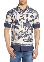 Scotch & Soda Hawaiian Print Woven Shirt in Combo A at Nordstrom