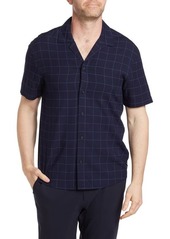 Scotch & Soda Island Short Sleeve Button-Up Shirt in Blue at Nordstrom