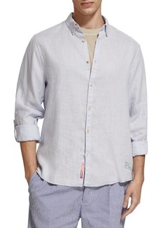 Scotch & Soda Linen Button-Up Shirt