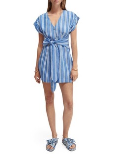 Scotch & Soda Linen Shirtdress in 0598-Combo S at Nordstrom