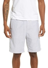 Scotch & Soda Men's Fave Organic Cotton & Linen Shorts in 0025-Grey at Nordstrom