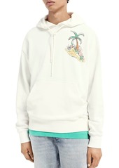Scotch & Soda Organic Cotton Graphic Print Relaxed Fit Hoodie 