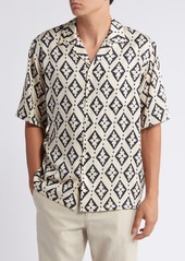 Scotch & Soda Printed Lyocell Camp Shirt