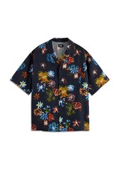 Scotch & Soda Printed Regular Fit Button Down Camp Shirt