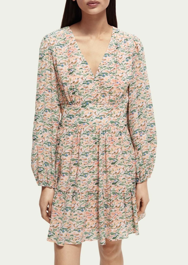 Scotch & Soda Printed Short-length Dress