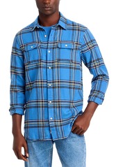 Scotch & Soda Regular Fit Plaid Flannel Shirt