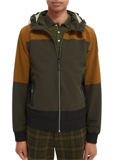 Scotch & Soda Softshell Hooded Jacket in 0217-Combo A at Nordstrom