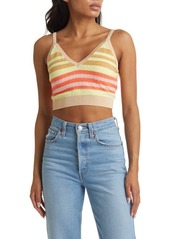 Scotch & Soda Stripe Organic Cotton Crop Top in 0601-Combo V at Nordstrom