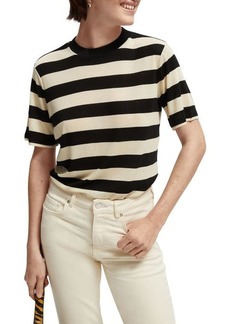 Scotch & Soda Stripe T-Shirt in Ivory Combo at Nordstrom