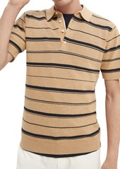 Scotch & Soda Structured Knit Polo in Combo at Nordstrom