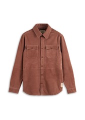 Scotch & Soda Suede Long Sleeve Button Front Shirt