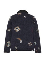 Scotch & Soda Swirl Poetry Jacquard Trucker Jacket