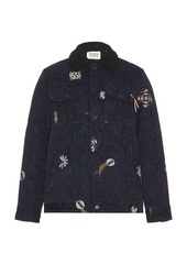 Scotch & Soda Swirl Poetry Jacquard Trucker Jacket