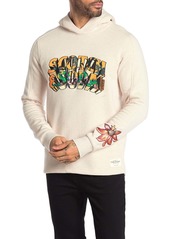 Scotch & Soda Tropical Embroidered Fleece Lined Pullover Hoodie