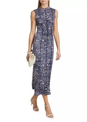 Sea Amara Marble Sleeveless Midi-Dress