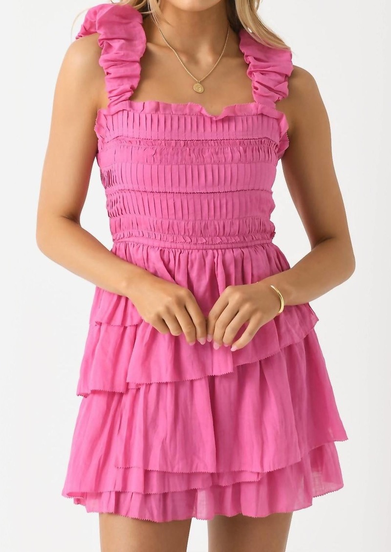 Sea Cole Tiered Dress In Pink