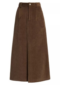 Sea Cooper Corduroy Cotton-Blend Midi-Skirt