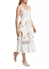 Sea Edwina Embroidered Cotton Midi-Dress