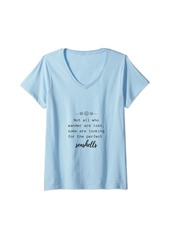 Womens Looking for the perfect seashells V-Neck T-Shirt