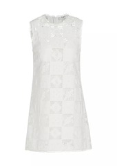Sea Melia Patchwork Embroidered Shift Dress