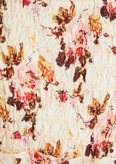 SEA - Esme tiered floral-print ramie midi dress - Brown - L