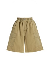 Sea - Karina Cotton Knee-Length Cargo Shorts - Neutral - S - Moda Operandi