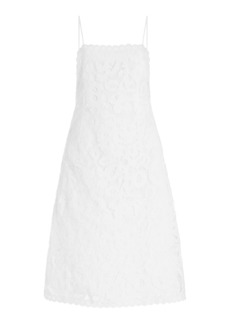 Sea - Lovina Broderie Anglaise Midi Dress - White - XS - Moda Operandi