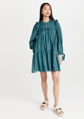 Sea Adrienne Cotton Puff Sleeve Tunic Dress