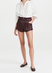 Sea Lena Vegan Leather Shorts