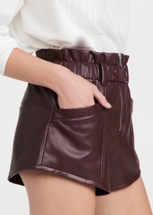 Sea Lena Vegan Leather Shorts