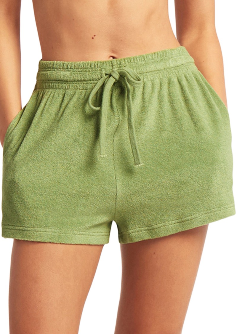 Sea Level Safter Terry Knit Cover-Up Shorts in Olive at Nordstrom Rack