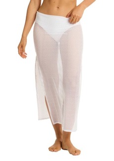 Sea Level Surf Mesh Cover-Up Maxi Skirt