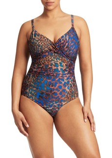 Sea Level Twist Front DD- & E-Cup Underwire One-Piece Swimsuit