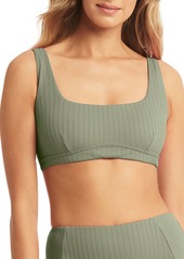 Sea Level Vesper Multifit Bralette Bikini Top in Sage at Nordstrom Rack