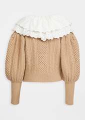 Sea Melanie Cable Cropped Cardigan